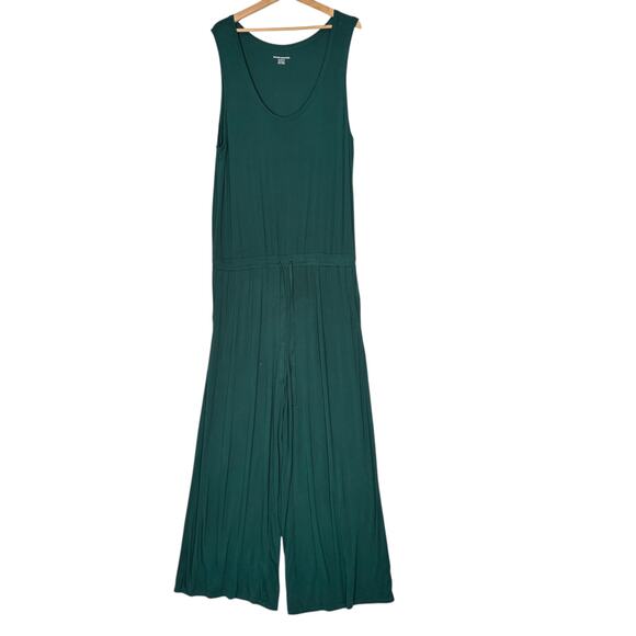 Amazon‎ Essentials Sleeveless Scoopneck Wide-Leg Jumpsuit Women's XL Loungewear - Picture 2 of 7